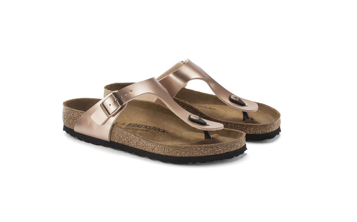 Birkenstock Gizeh Birko-Flor Metallic Copper