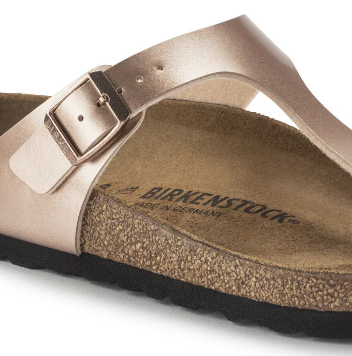 Birkenstock Gizeh Birko-Flor Metallic Copper