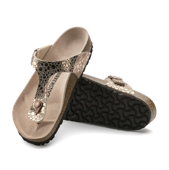 Birkenstock Gizeh Birko-Flor Metallic Stones Copper