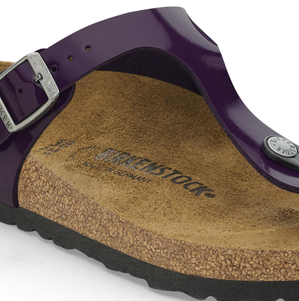 Birkenstock Gizeh Birko-Flor Patent Acai