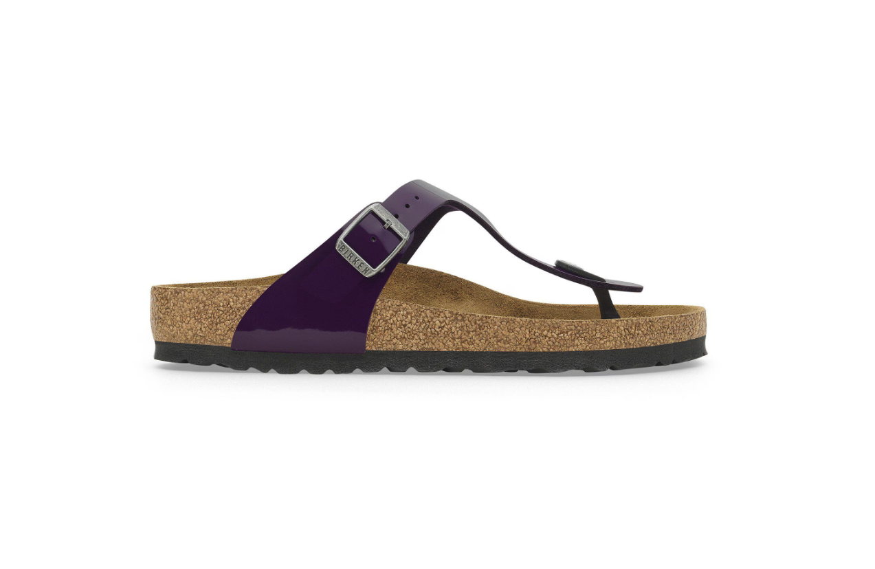 Birkenstock Gizeh Birko-Flor Patent Acai