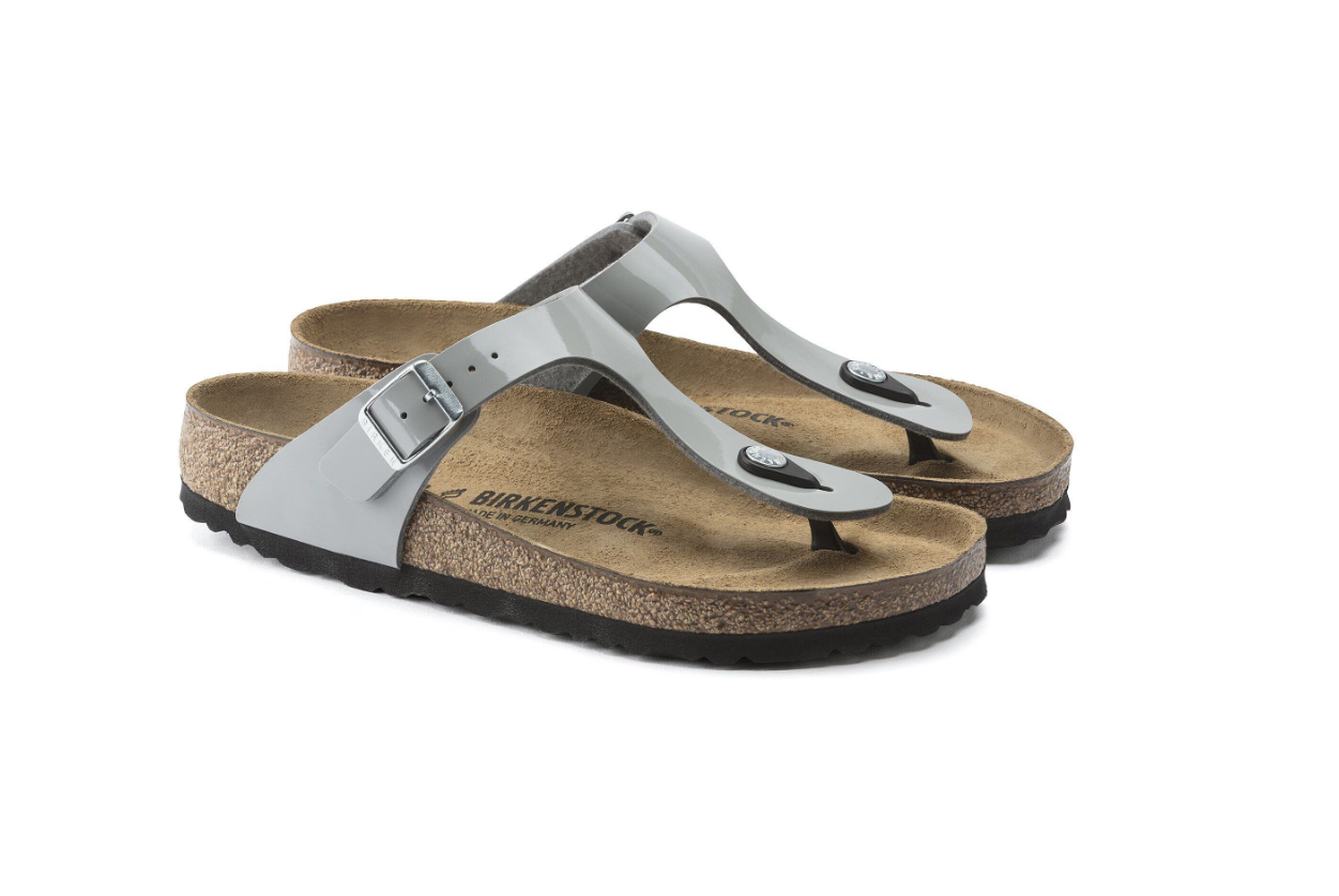 Birkenstock Gizeh Birko-Flor Patent Alloy