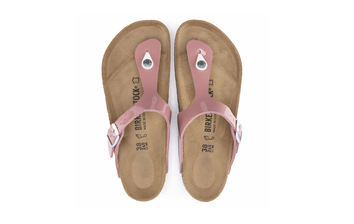 Birkenstock Gizeh Birko-Flor Patent Old - Rose, Regular