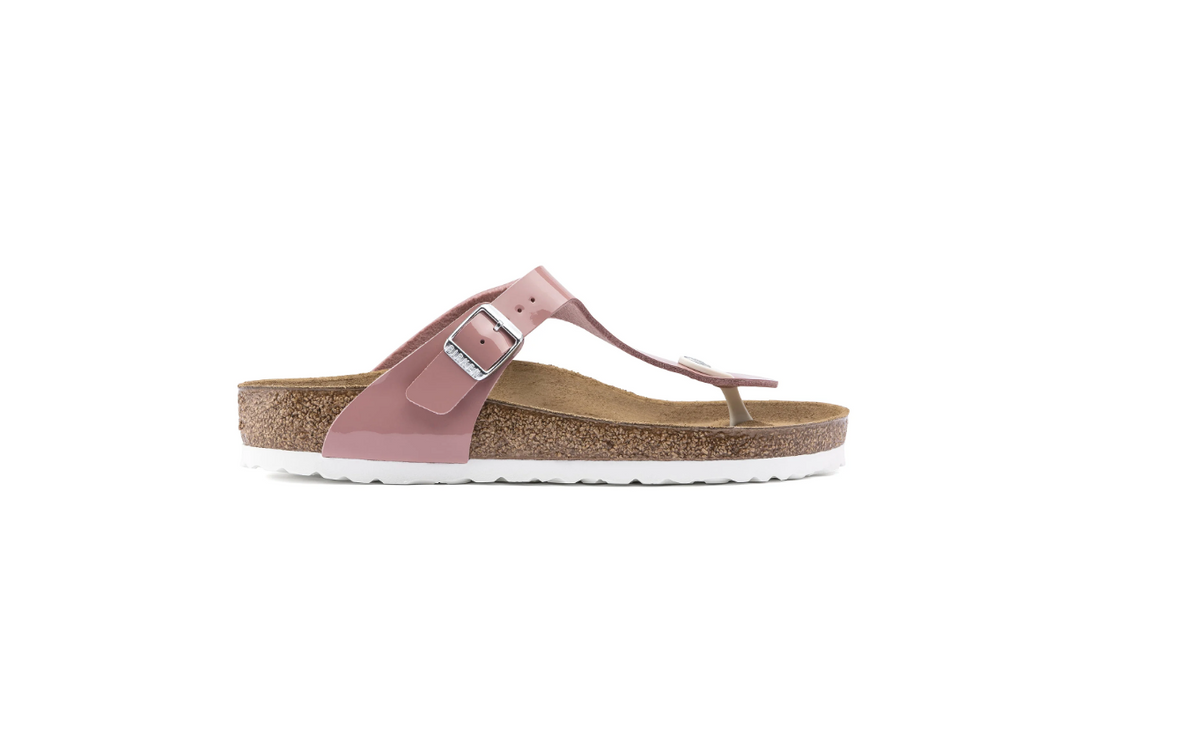 Birkenstock Gizeh Birko-Flor Patent Old - Rose, Regular