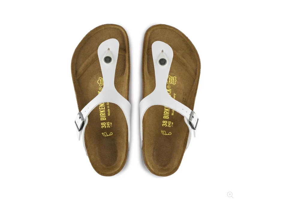 Birkenstock Gizeh Birko-Flor - White, Regular