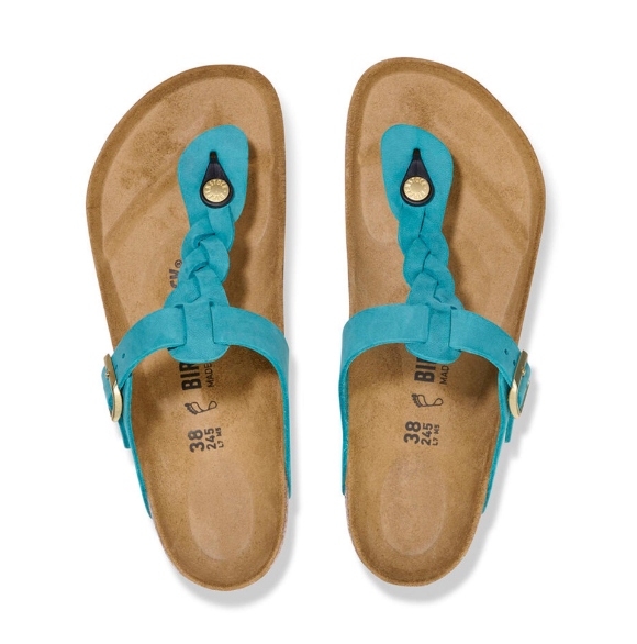 Birkenstock Gizeh Braided Oiled Leather - Bay, Regular