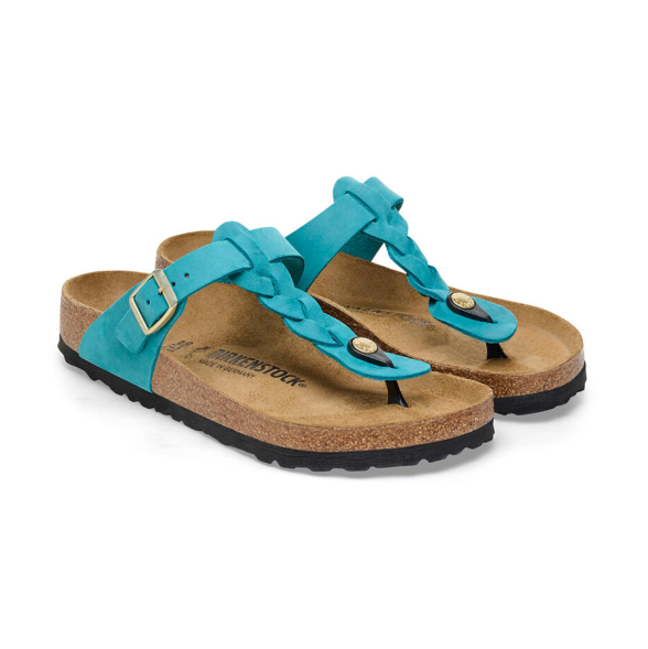 Birkenstock Gizeh Braided Oiled Leather - Bay, Regular
