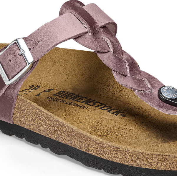 Birkenstock Gizeh Braided Oiled Leather - Lavender, Regular