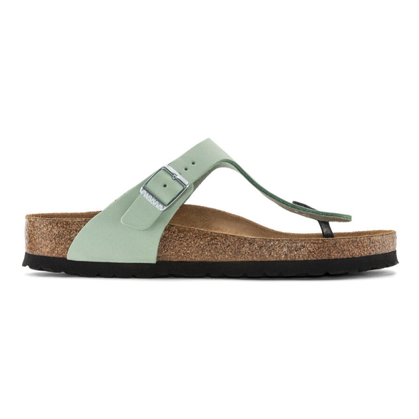 Birkenstock Gizeh Soft Footbed Nubuck Leather - Matcha, Regular
