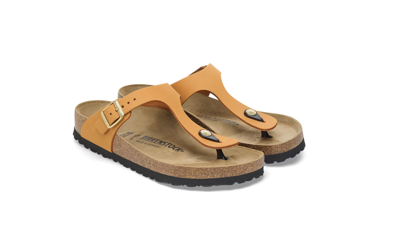 Birkenstock Gizeh Nubuck Leather Burnt Orange Regular