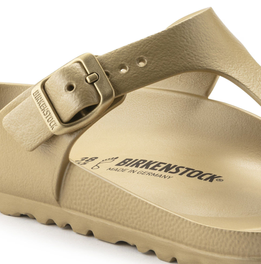 Birkenstock Gizeh Essentials EVA Glamour Gold Sandals - Gold, Regular