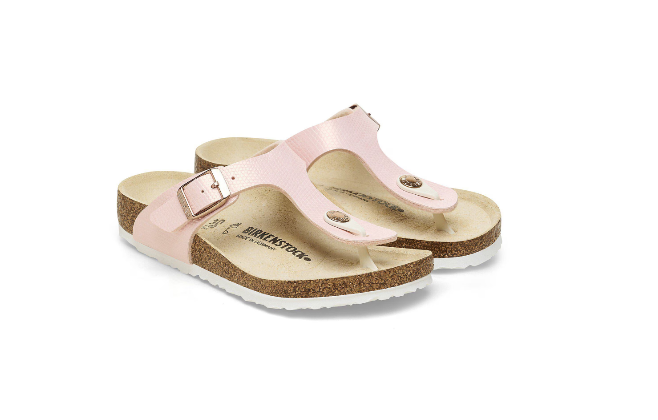 Gizeh Kids Birko-Flor Embossed Shiny Lizard Light Rose Narrow