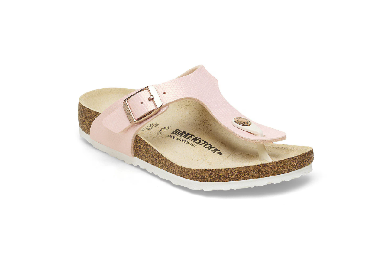 Gizeh Kids Birko-Flor Embossed Shiny Lizard Light Rose Narrow
