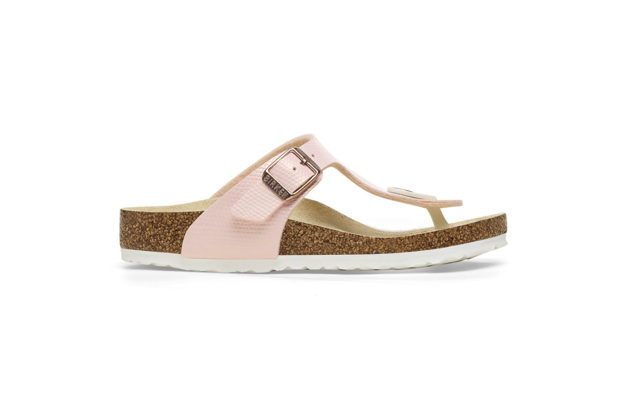 Gizeh Kids Birko-Flor Embossed Shiny Lizard Light Rose Narrow