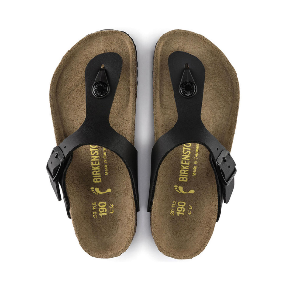 Birkenstock Gizeh Kids Birko-Flor - Black, Narrow
