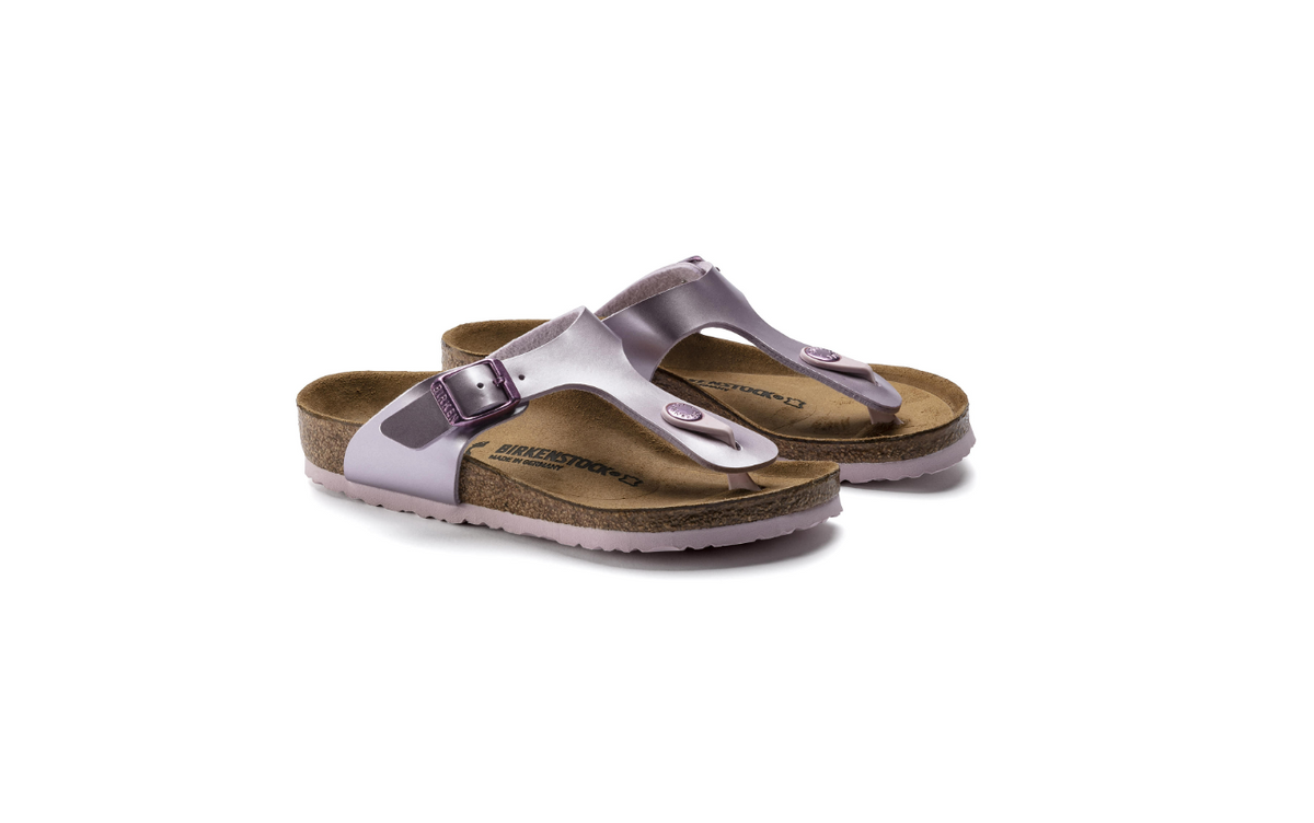 Birkenstock Gizeh Kids Birko-Flor Electric Metallic - Lilac, Narrow