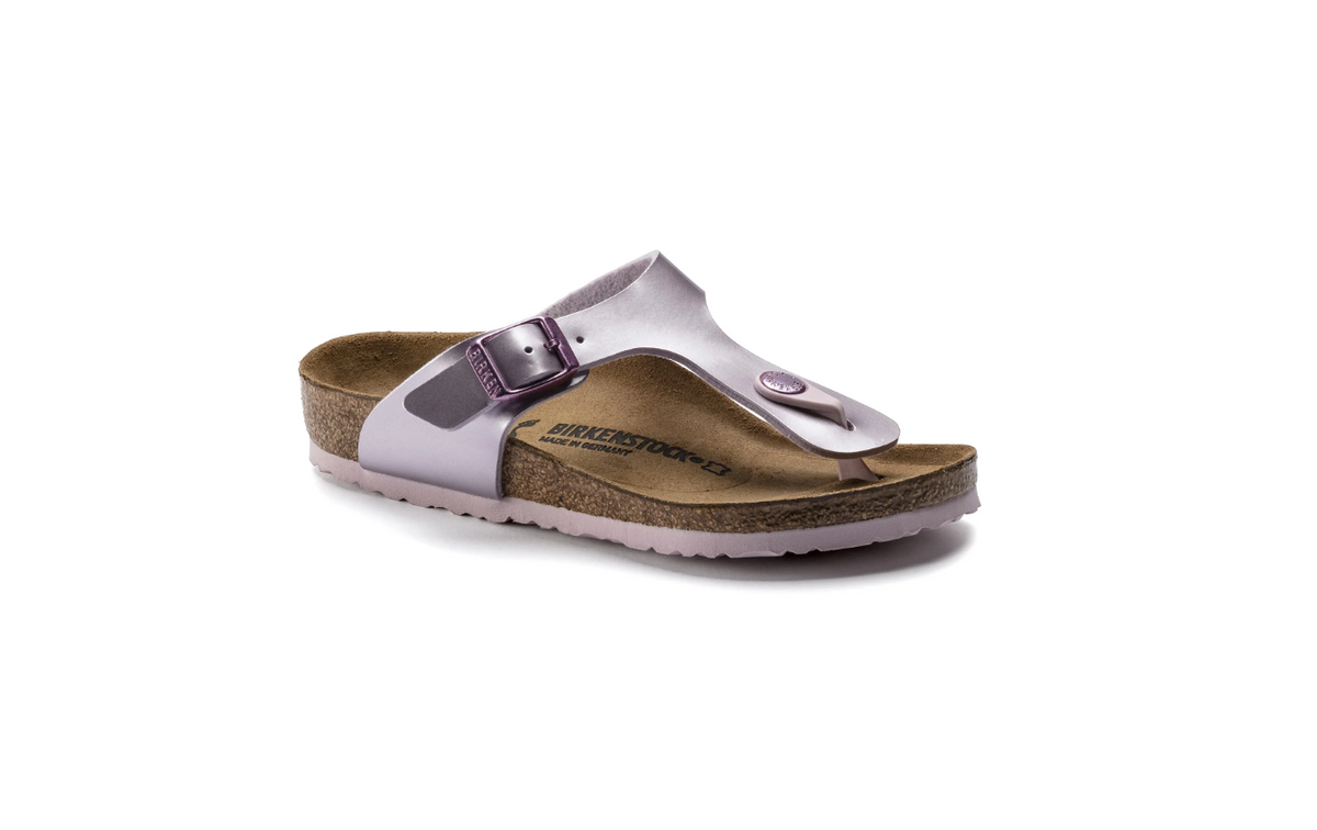 Birkenstock Gizeh Kids Birko-Flor Electric Metallic - Lilac, Narrow