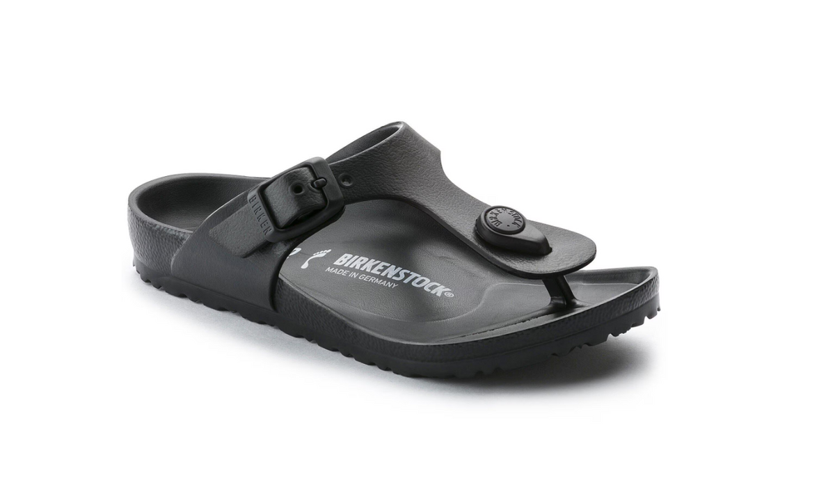 Birkenstock Gizeh Kids EVA Sandals - Black, Narrow