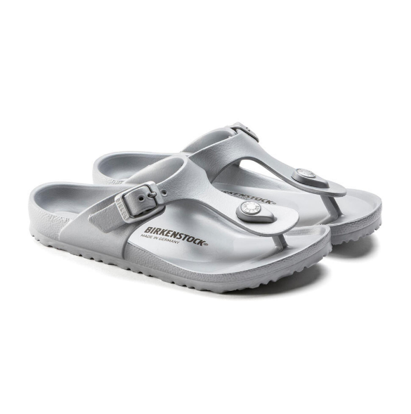 Birkenstock Gizeh Kids EVA Metallic Silver Narrow