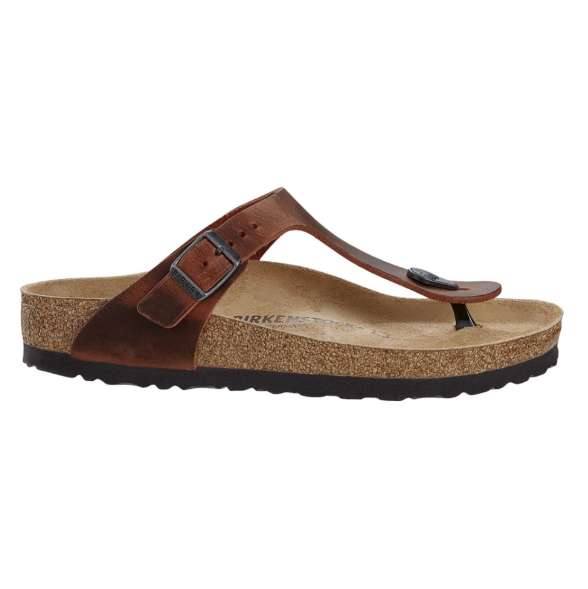 Birkenstock Gizeh LEOI Oiled Leather Earth Red Regular