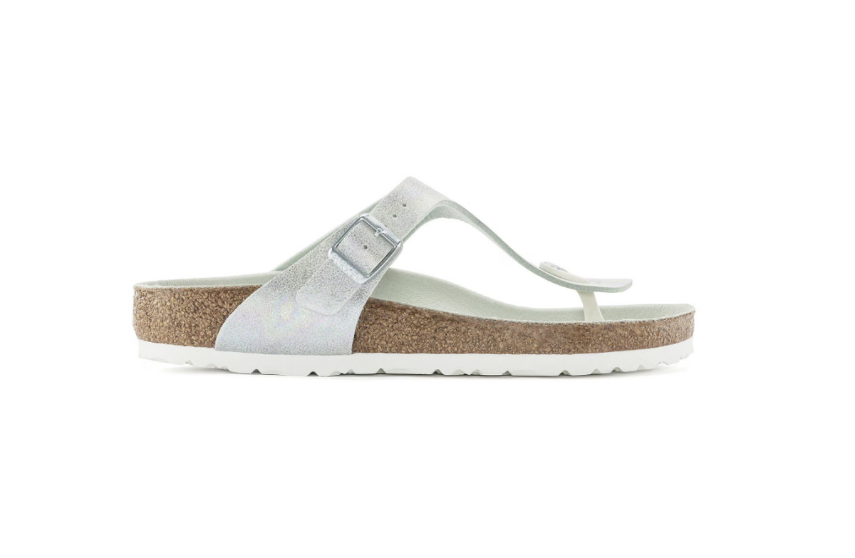 Birkenstock Gizeh Vegan Microfiber Iridescent Matcha Regular