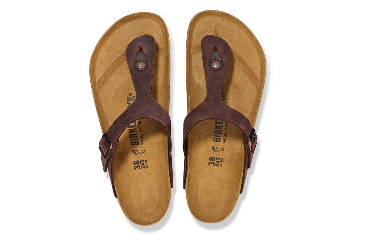 Birkenstock Gizeh Oiled Leather Sandals Habana Regular