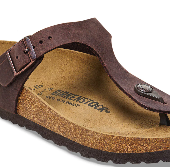 Birkenstock Gizeh Oiled Leather Sandals Habana Regular