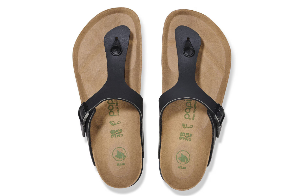 Birkenstock Gizeh PAP Flex Platform Birko-Flor Black Regular