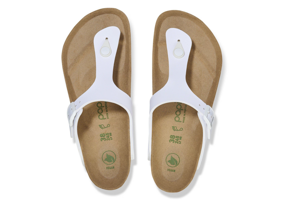 Birkenstock Gizeh Flex Platform Birko-Flor White Regular