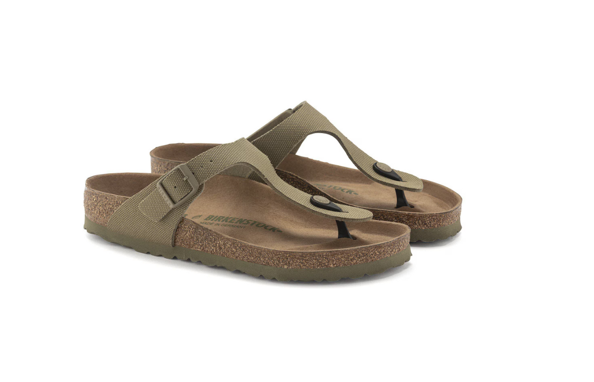 Birkenstock Gizeh Vegan Textile - Khaki, Regular