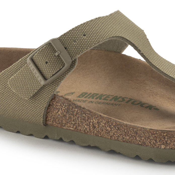 Birkenstock Gizeh Vegan Textile - Khaki, Regular