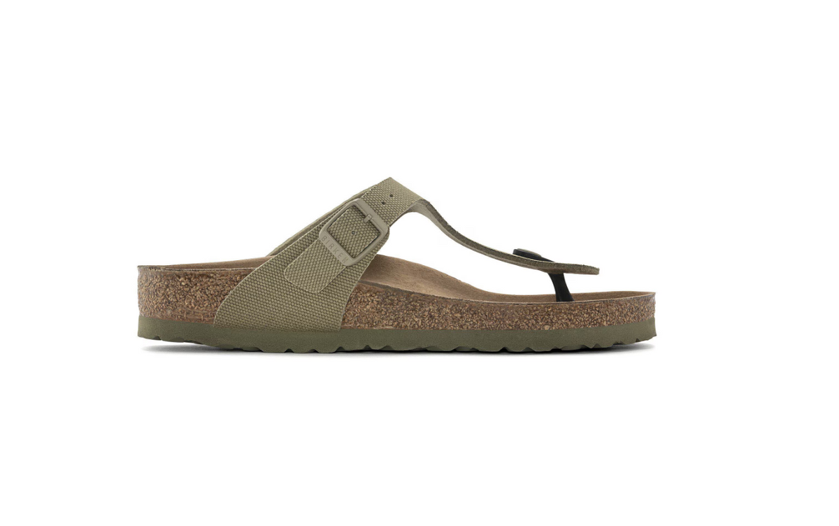 Birkenstock Gizeh Vegan Textile - Khaki, Regular