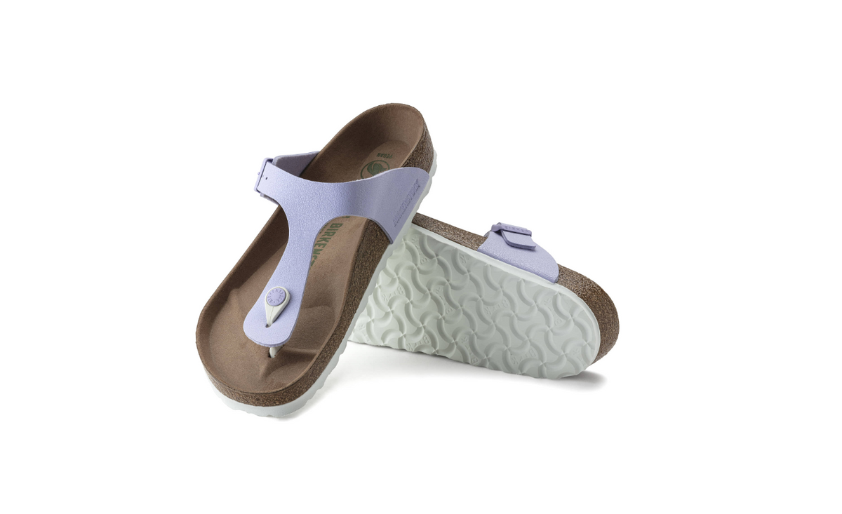 Birkenstock Gizeh Vegan Birko-Flor Nubuck Lavender - Fog, Regular