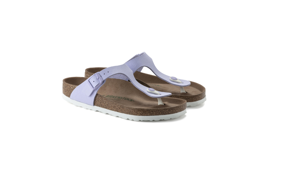 Birkenstock Gizeh Vegan Birko-Flor Nubuck Lavender - Fog, Regular