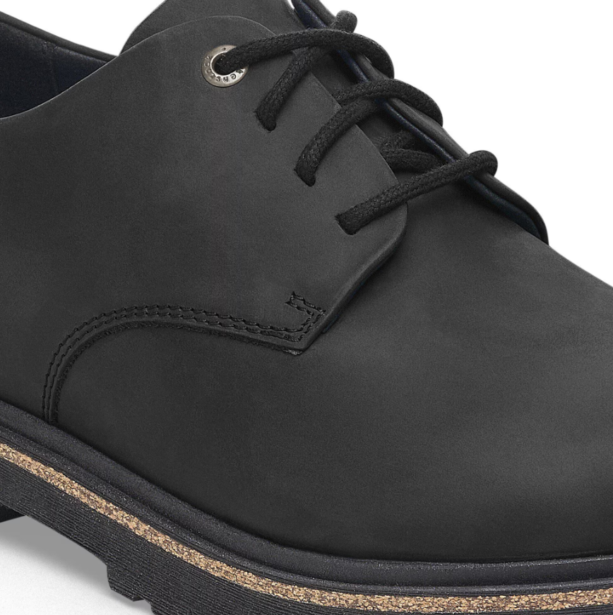 Birkenstock Highwood Lace Low Natural Leather - Black, Regular