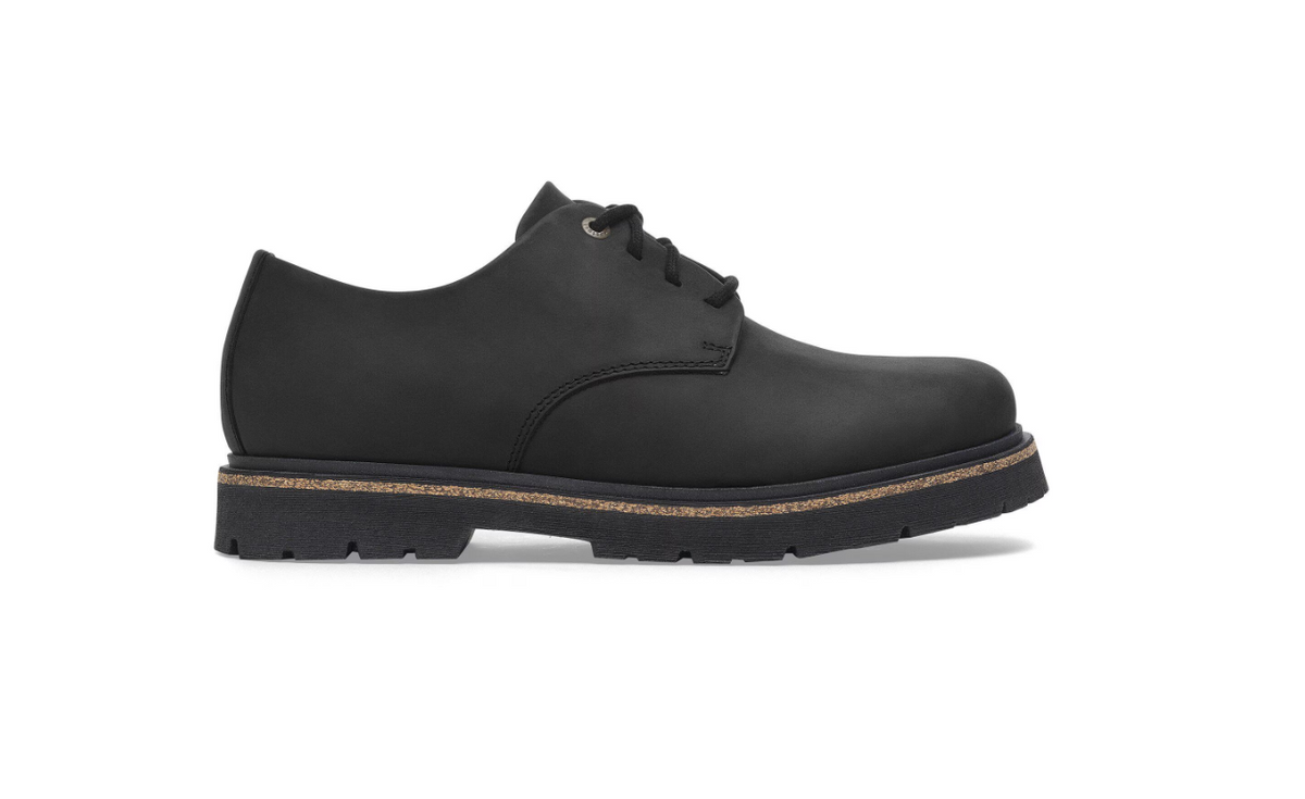 Birkenstock Highwood Lace Low Natural Leather - Black, Regular