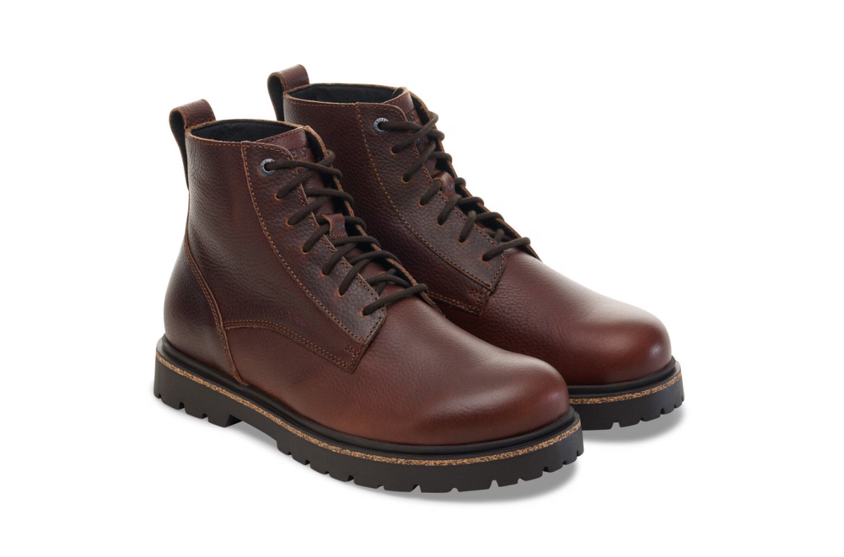 Birkenstock Highwood Lace Mid Men Leather - Chocolate, Regular