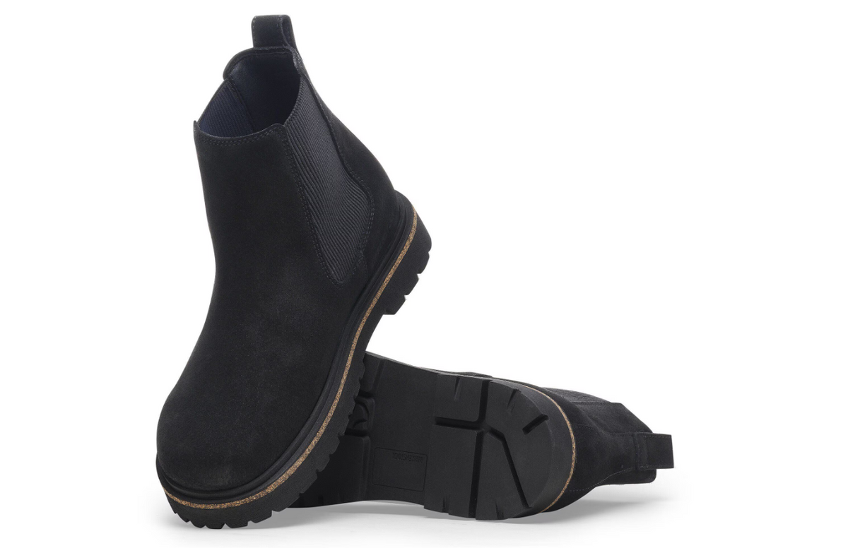 Birkenstock Highwood Slip On Women Suede Leather - Black, Narrow