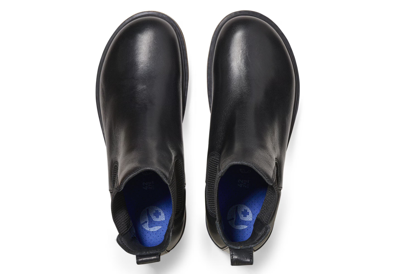Birkenstock Highwood Slip On Men Natural Leather Black Regular