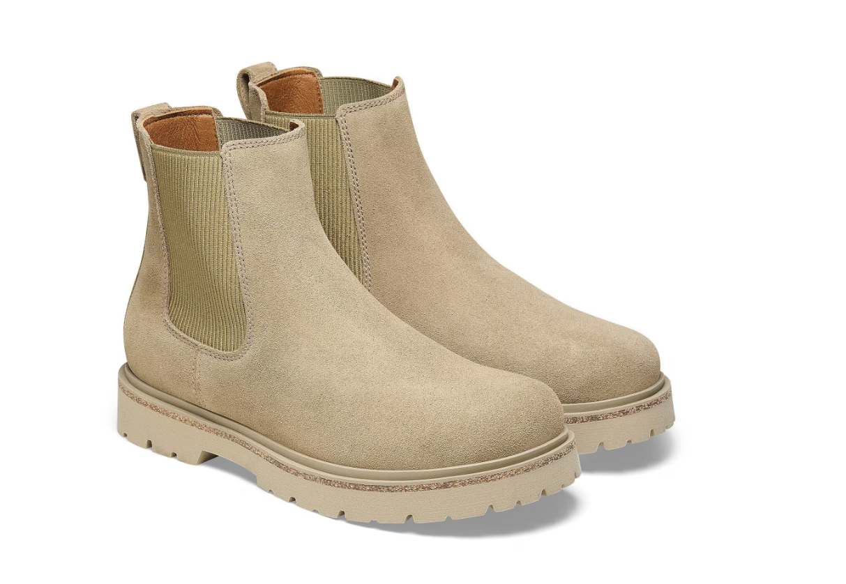 Birkenstock Highwood Slip On Women Suede Leather Taupe Regular