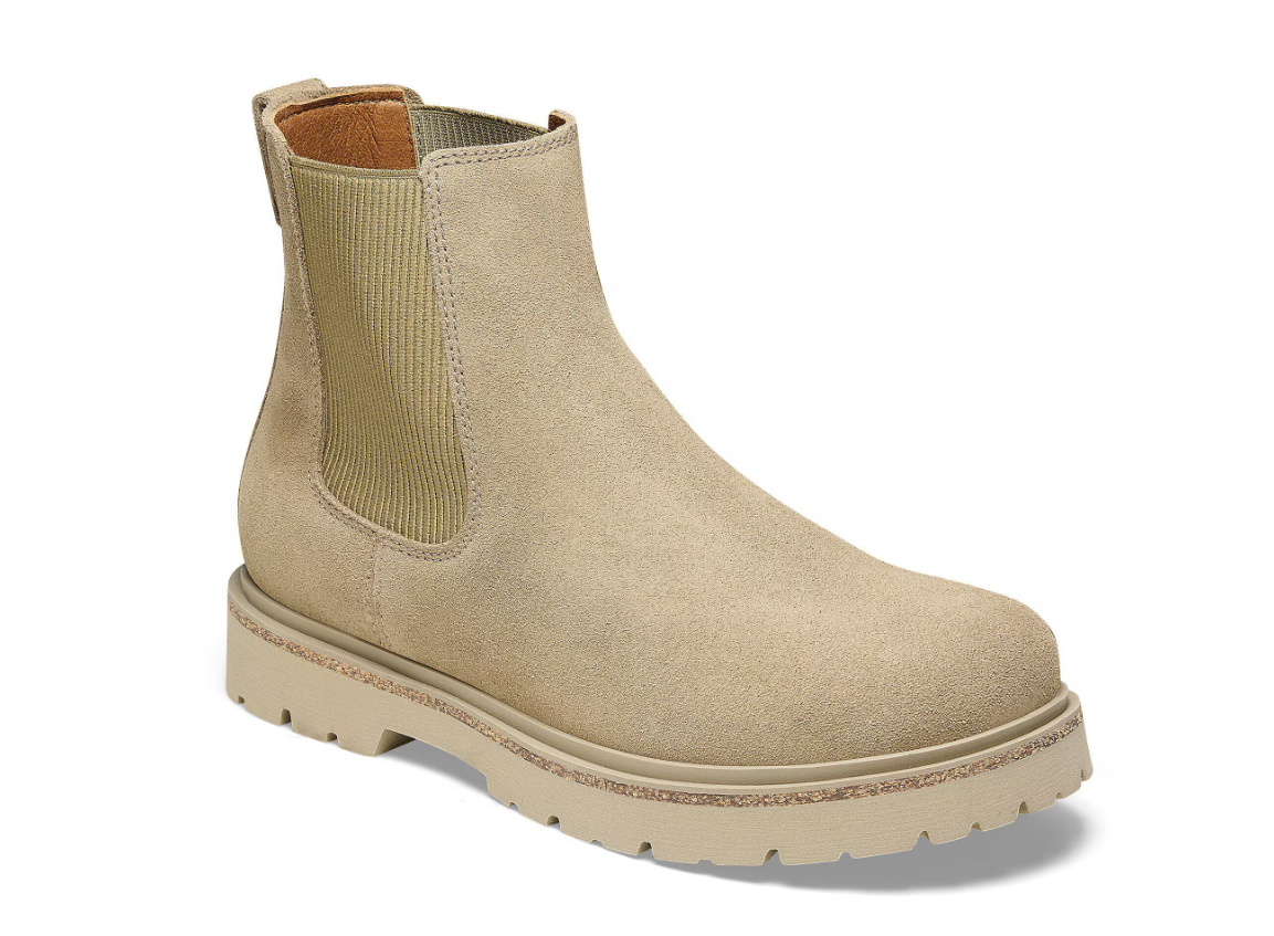 Birkenstock Highwood Slip On Women Suede Leather Taupe Regular