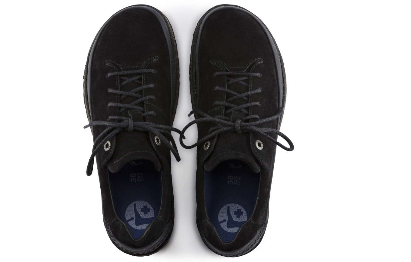 Birkenstock Honnef Low Suede Leather Black Narrow