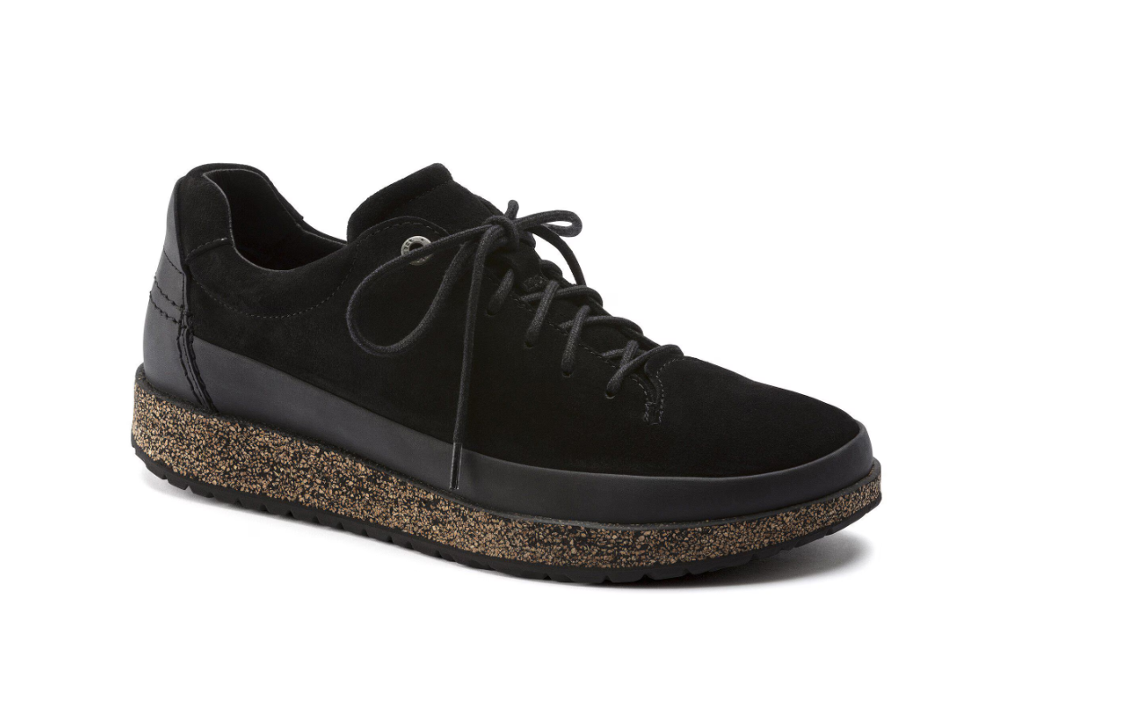 Birkenstock Honnef Low Suede Leather Black Narrow