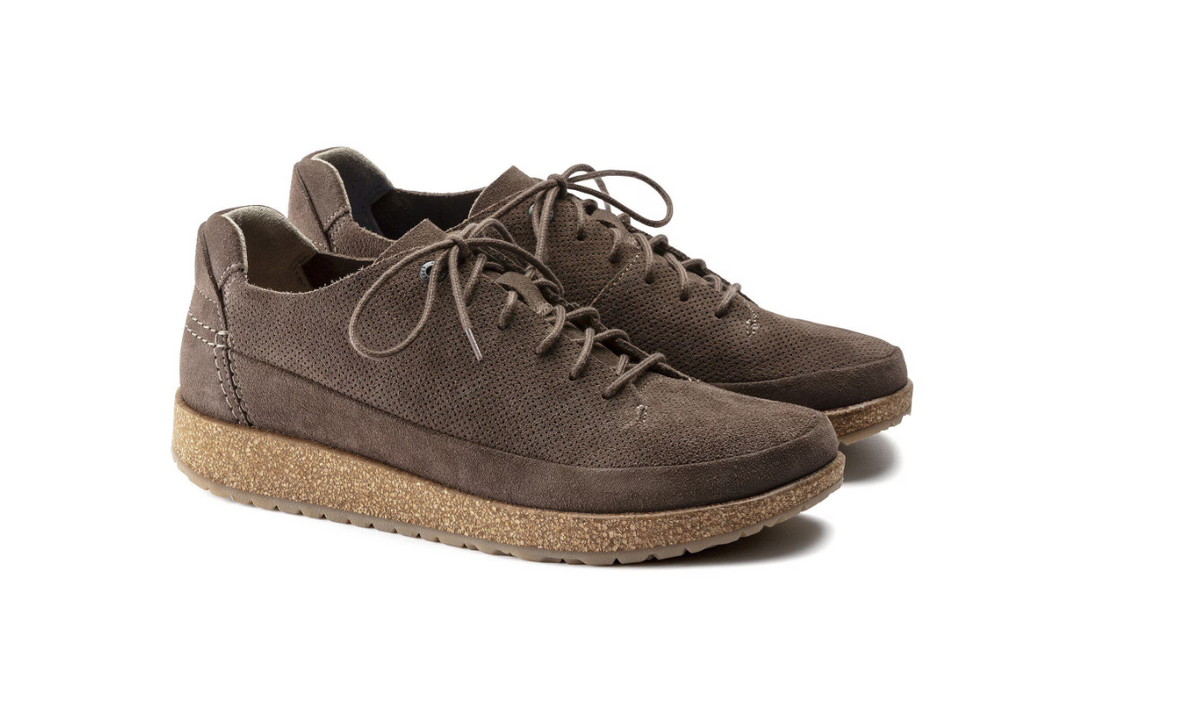 Birkenstock Honnef Light Suede Leather - Gray Taupe, Regular