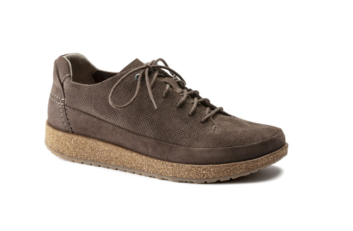 Birkenstock Honnef Light Suede Leather - Gray Taupe, Regular