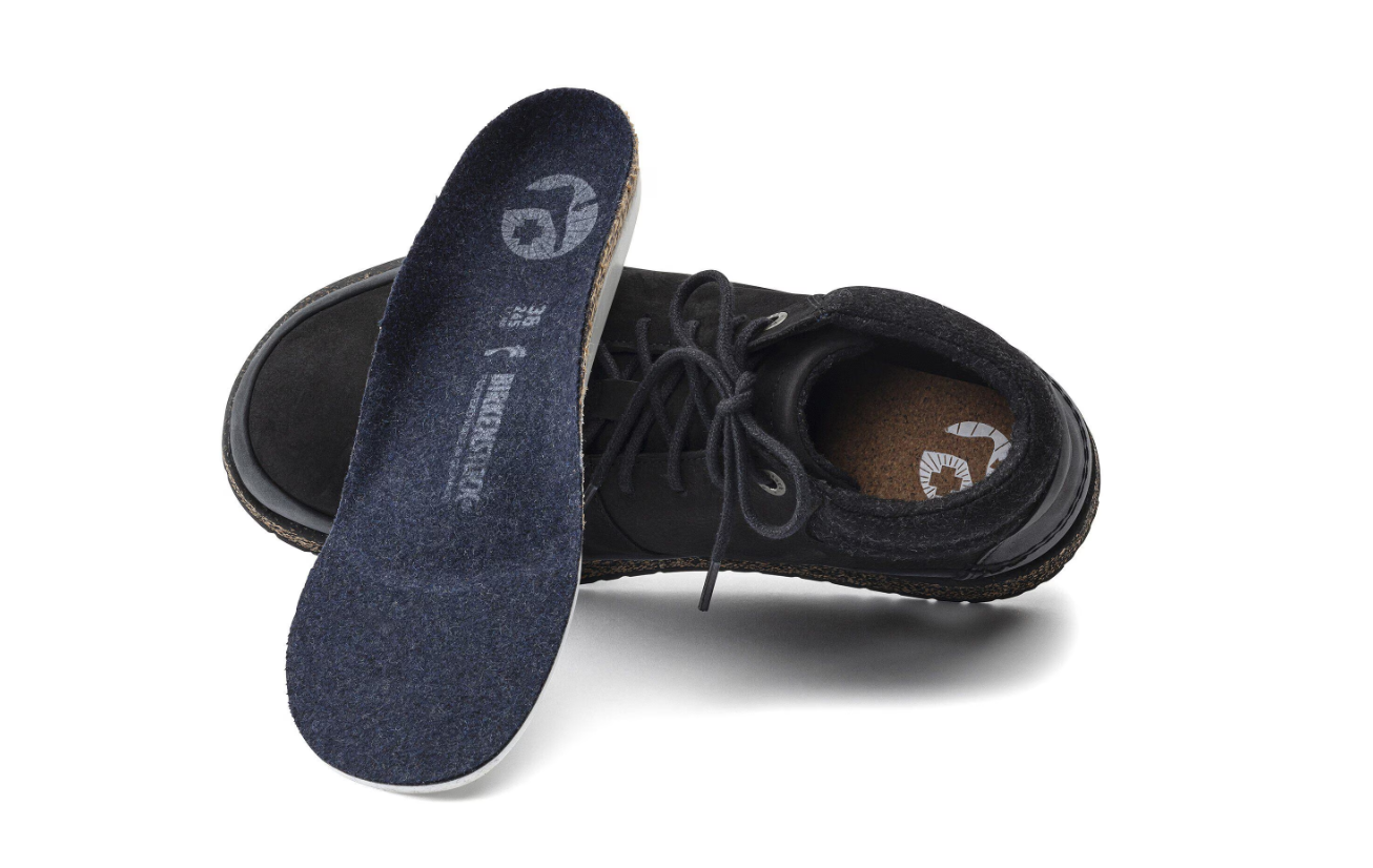 Birkenstock Honnef High Nubuck Leather Black Narrow