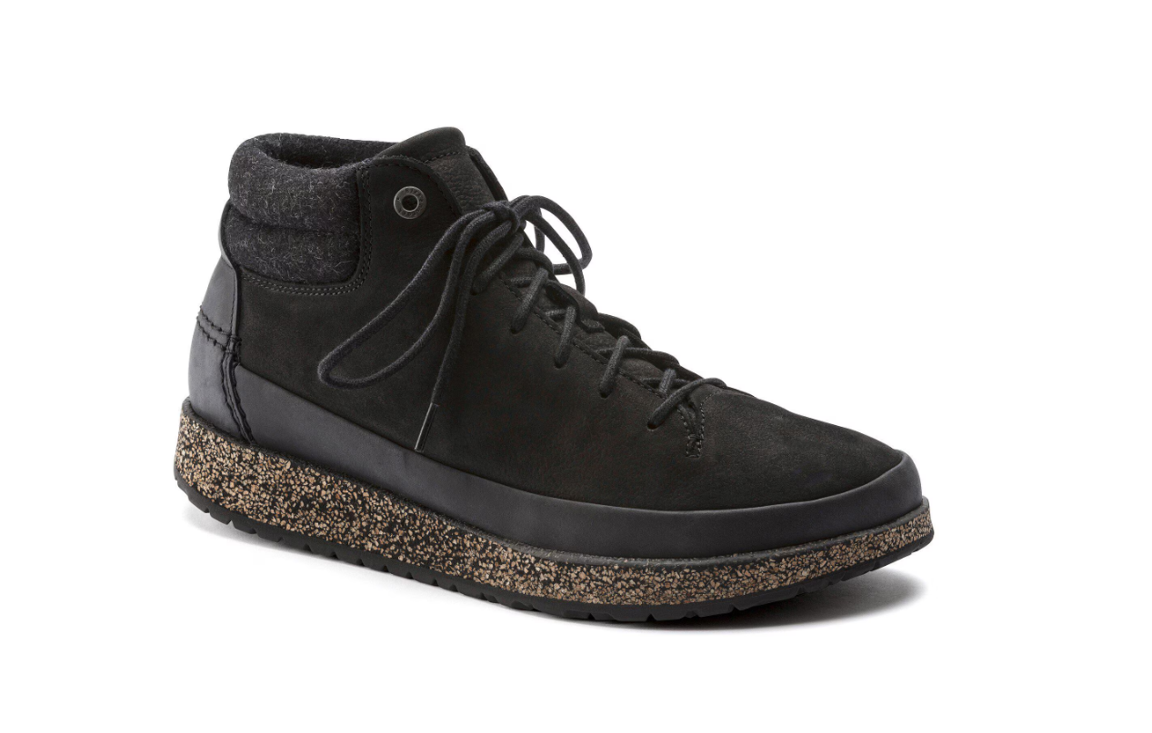 Birkenstock Honnef High Nubuck Leather Black Regular