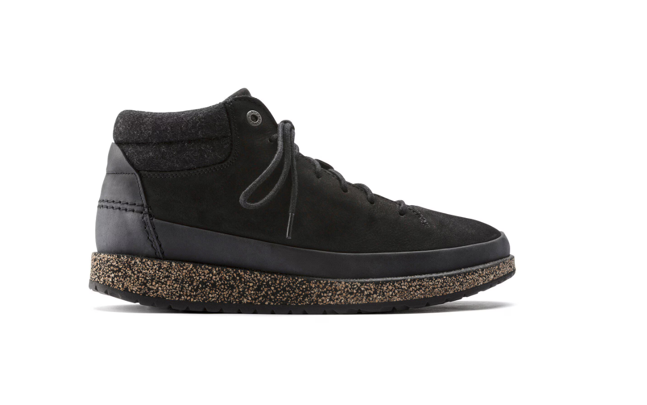 Birkenstock Honnef High Nubuck Leather Black Regular
