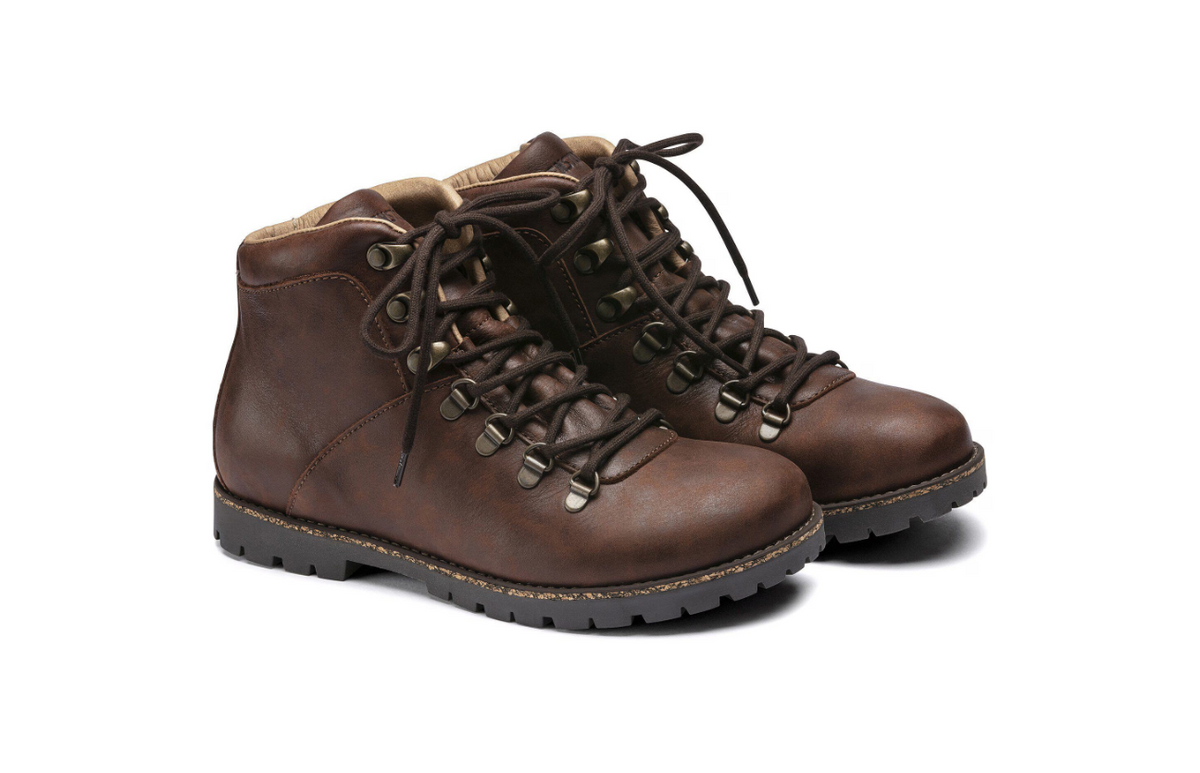 Birkenstock Jackson Nubuck Leather Boots Dark Brown Narrow