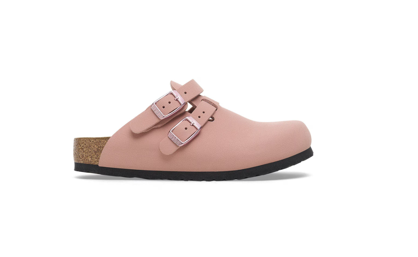 Birkenstock Kay Kids Birkibuc Pink Clay Narrow